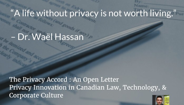 THE PRIVACY ACCORD: AN OPEN LETTER